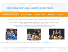 Tablet Screenshot of conversationpieceslearning.org